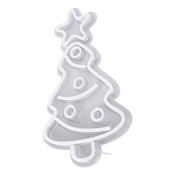 Xmas Tree Neon Light LED Neon Skylt Ljus Väggdekor konst för barnrum födelsedagsfest dekor