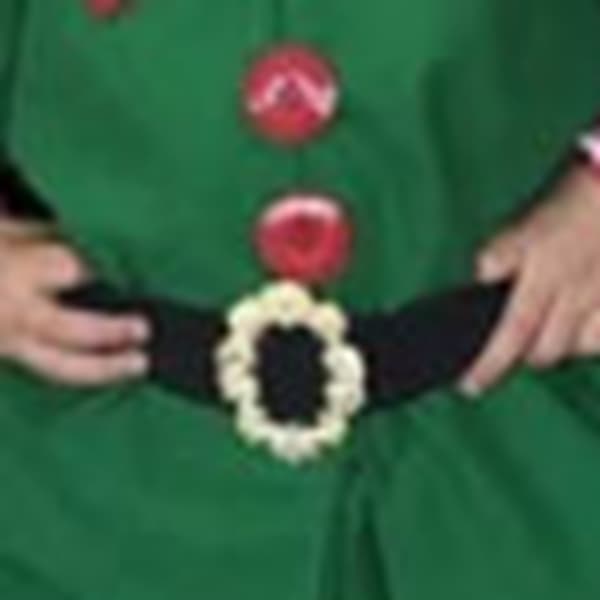 Børne Jule Elf Kostume Sæt Bælte Hat Elf Julekostumer til Drenge Piger Cosplay Performance