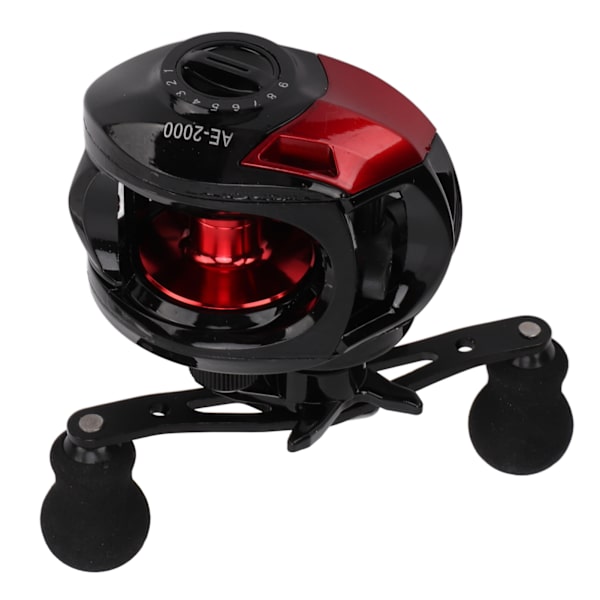 7.2:1 High Speed ​​Baitcasting Rulle Stark bromskraft Hållbar magnetisk broms Fiskehjul Högerhand