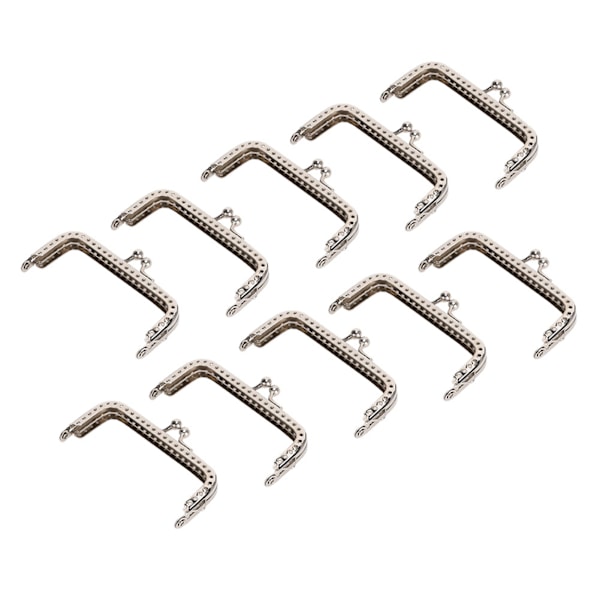 10 st 8,5 cm fyrkantig metallram Spänne Låsklämma för handväska Bag Making DIY Craft Supplies