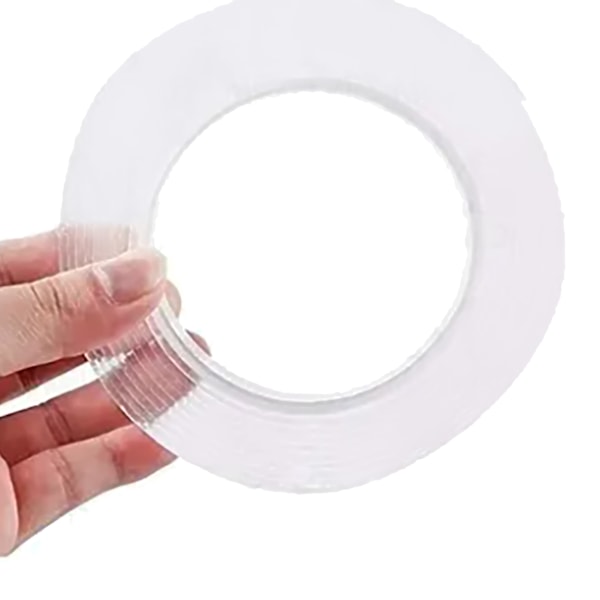 3st Stark Nanometer Dubbelsidigt självhäftande Ej Markerande Vattentät Transparent Akryl Tejp 30mm