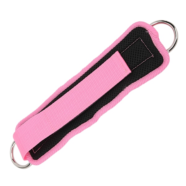 Fitness ankelremme til kabelmaskine Dobbelt D-ring Justerbare neopren ankelremme (rosa)