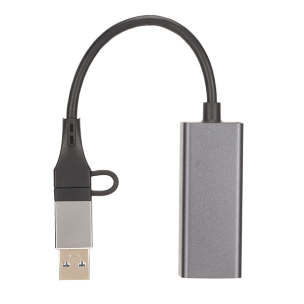 Typ C till RJ45 Adapter 10 100 1000 Mbps Self Adaptive USB 3.0 2.0 Stöd USB C till Ethernet Adapter för bärbar surfplatta