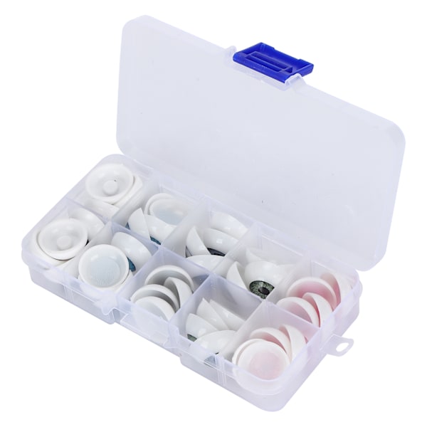 Dockögon Halvrunda Plastögon Färgglada DIY Björn Hantverksmaterial Halloween Tillbehör 20MM 40st