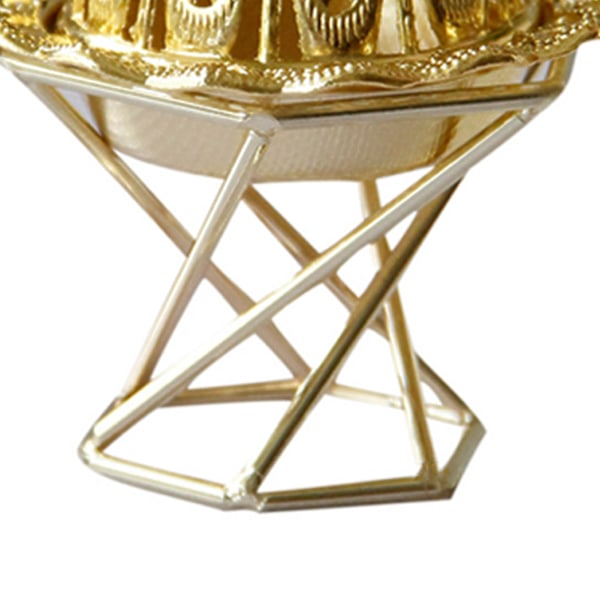 Guld røgelsebrænder Elegant rustfrit metal Vintage røgelsebrænder til hjemmet soveværelse