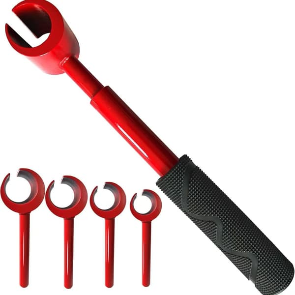 【NX】Door Hinge Adjustment Tool, Hinge Adjustment Tool, Adjustment Wrench Set Compatible with Door Strike Plate Red