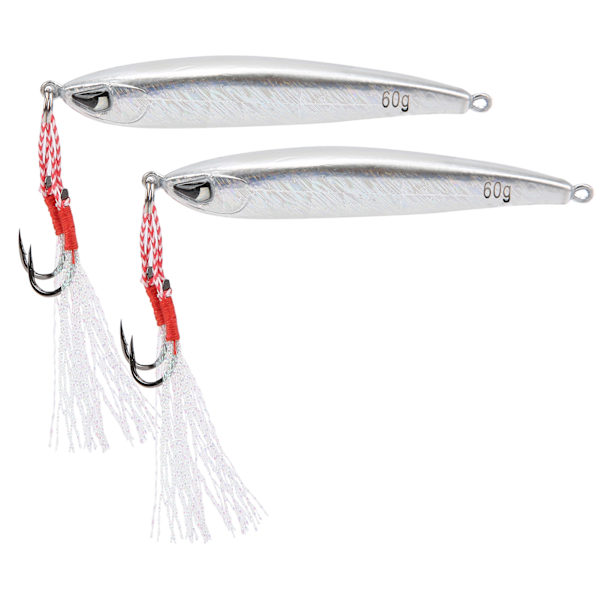 2st Fiskedrag 3D Simulering Ögon Jig Wobbler Crankbait Bass Öring Gädda Bait SwimbaitSilver