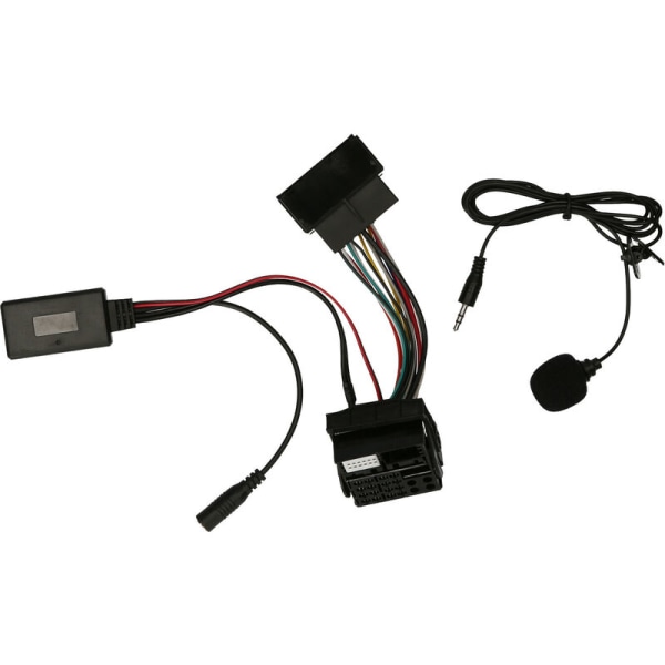 Bil BT 5.0 AUX Adapter Harness Wire 12pin Bilradio Audio Musikenhet Ersättning för Volkswagen Skoda, modell: Multicolor 62