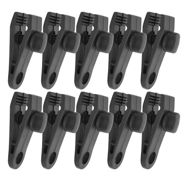 10st Tältklämma Tarp Markis Instant Clamp Utomhuscamping Vindtät fästspänne Tillbehör