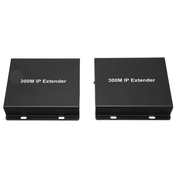 300M IP Extender HD 1080P HD Multimedia Interface Over CAT5e/6/7 Direkte 1 til 1 Extender IP-sender-mottaker 100‑240V EU-plugg