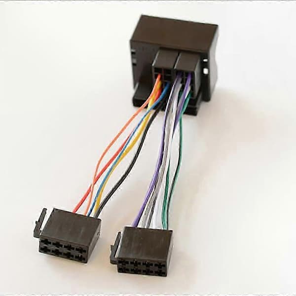 ISO-adapterkabel for bilradio-tilkobling Black