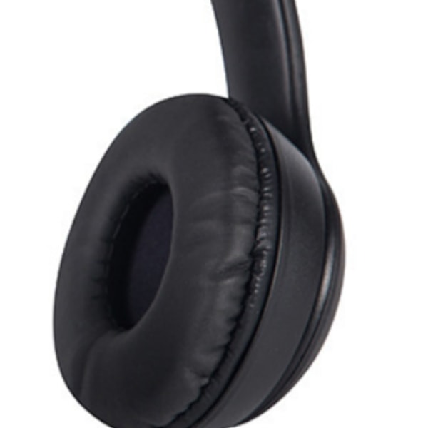 Bluetooth Høretelefoner Trådløs Stereo Plug-in Kort Foldbar Over Ear Høretelefoner til Gaming Sort