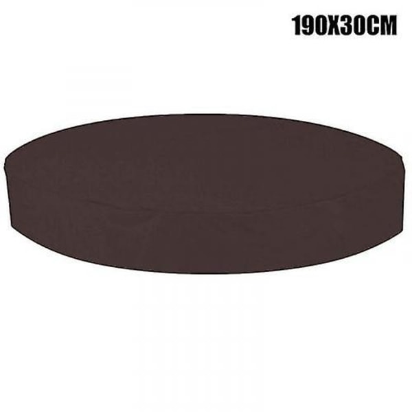 Pyöreä ulkokylpytynnyrin cover Vedenpitävä kylpytynnyrin kansi Cover Coffee Color 190x30cm