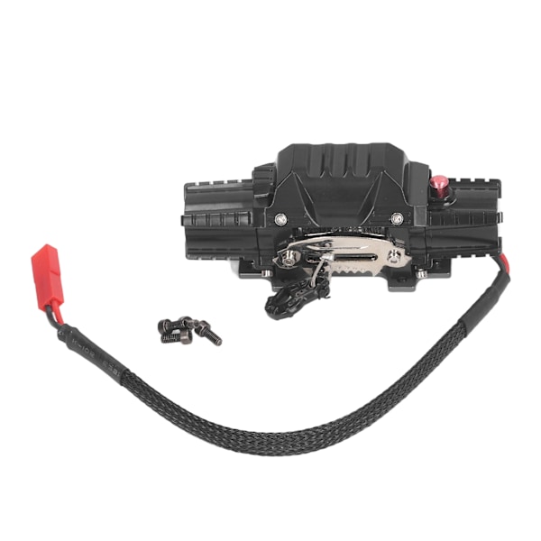 RC Dobbelmotorvinsj 1/10 Aluminium Legering Metall Automatisk Simulert Fjernstyrt Bil for SCX10 Type A
