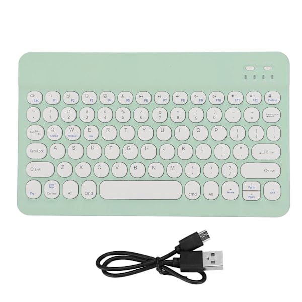 【NX】Trådløst tastatur Stabil forbindelse Mobiltelefon Tablet Laptop Tilbehør til IOS til Android til Windows Grøn