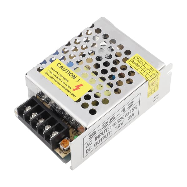 【NX】Teollisuuslaitteet DC 12V 2A LED-kytkentävirtalähdeohjainsovitin
