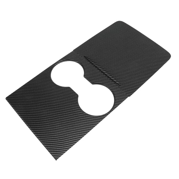 2 stk. Senterkonsoll Vannbegerpanel Dekselutskifting for Tesla Model 3 Y 2021‑2023 Karbonfiber Stil