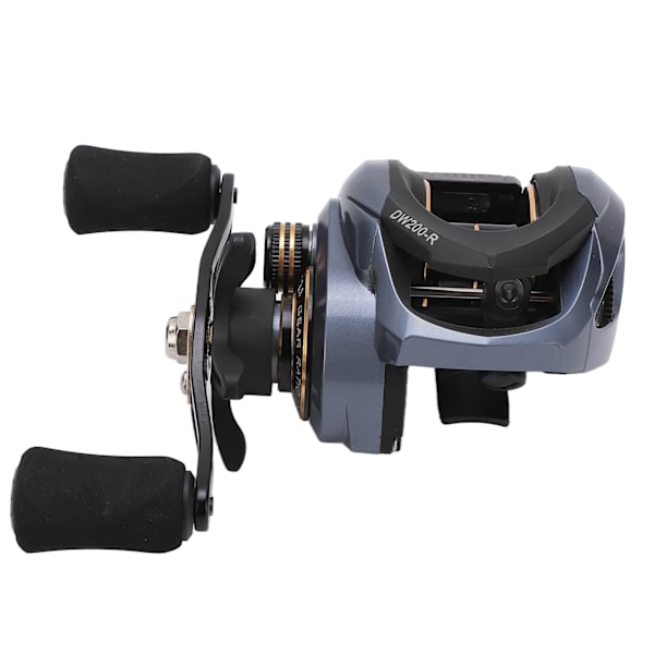 DW200 Baitcasting-kelat metalli 18+1BB 7.2:1 Nopea vaihde Double Brake Baitcast-kalastuskelat (oikea käsi)