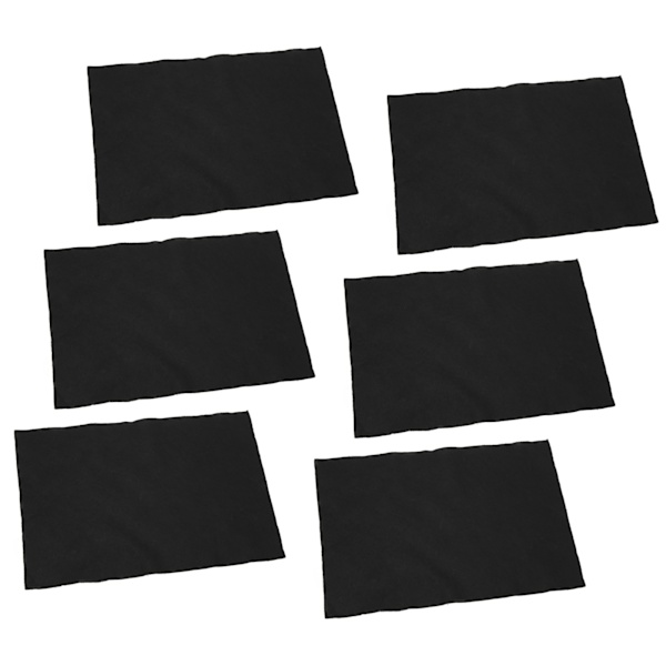 50 STK Rengøringsklud til ruder Tyk spejlrengøringsklud til Campingvogn Yacht Sort 20 cm X 30 cm / 7,9 X 11,8 tommer