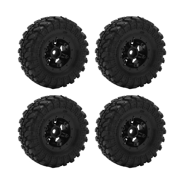 4 st 1/24 RC-hjul RC-bils hjulnavsats Gummidäck och däckset för Axial SCX24 fjärrstyrda bilar