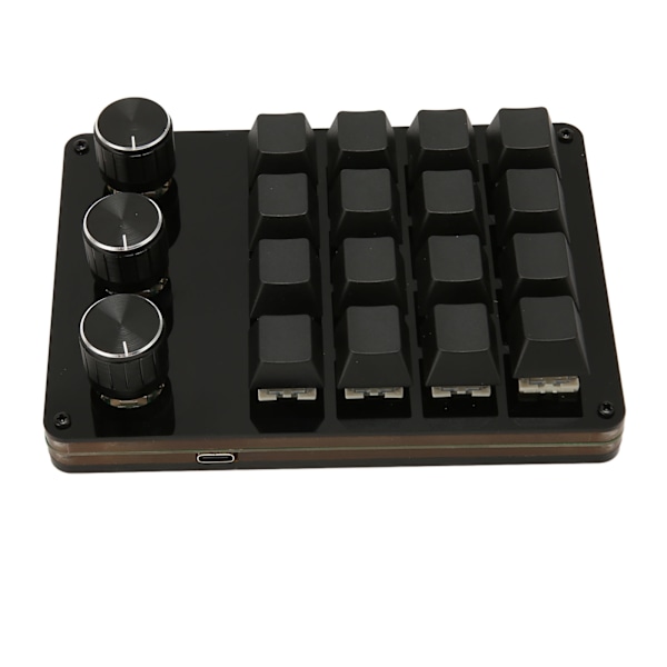 Programmerbart tastatur 16 taster 3 knapper Blå switch Mekanisk Hot Swappable Mini tastatur til Gaming Office Media