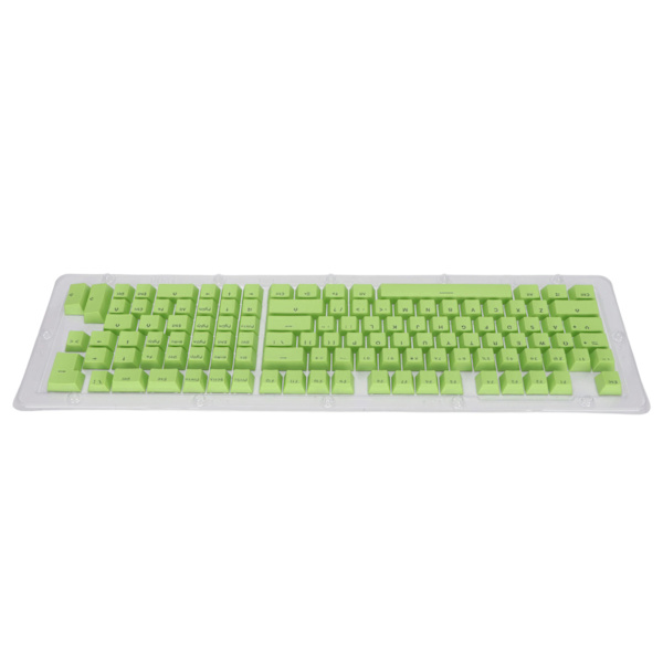 Näppäimet Tangentkapslar 114 näppäintä PBT OEM Korkeus Kaksiväriset Injektiot Valonläpäisevät Mekaniset Näppäimistön KeycapMini Apple Green