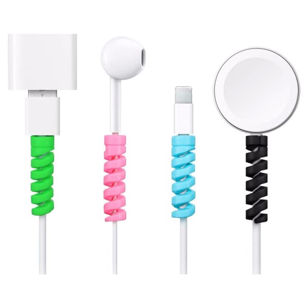 【NX】8-paknings kabelbeskyttelse Spiral Bites - Universal multifärg multicolor