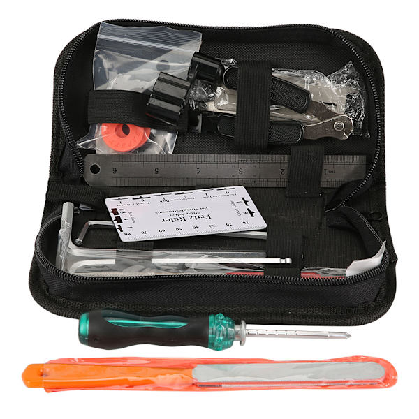 Guitar Repair Maintenance Tool Kit 3 i 1 String Winder Leveling Linjal Fret Sanding File (Gitar Repair Maintenance Tool )
