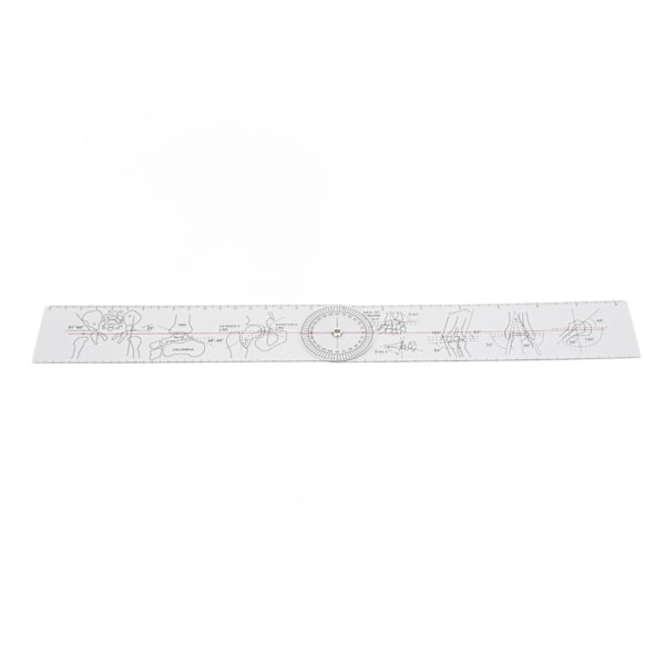 PVC Goniometer vinkelmåler 360 graders måling af led Bevægelsesområde til fysioterapi