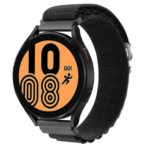 Til Coros Pace 2 / Coros Apex 42 mm udskiftningsrem 20 mm universel justerbar nylon urrem Black