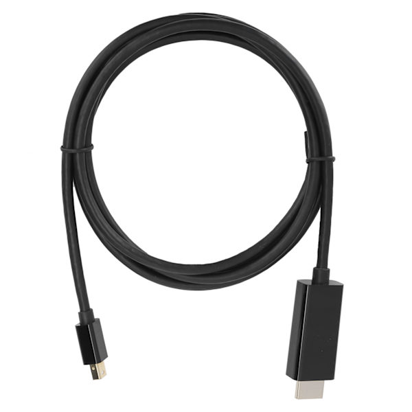Uros-uros adapterikaapeli Mini DP HDMI Video Tietokone TV-tarvikkeet B0203 Musta