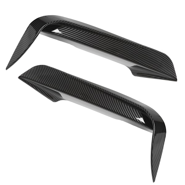2kpl Etupuskurin tuuletusaukko Canard Splitter Vasen Oikea ABS Tuuliveitsi Korvaus 3-sarjalle F30 F31 F3 320i 328i M Sport Carbon Fiber Style