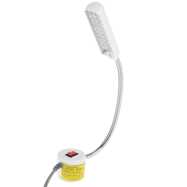 110V-250V LED-ljusarbete för symaskin Justerbar magnetisk baslampdel (#2)