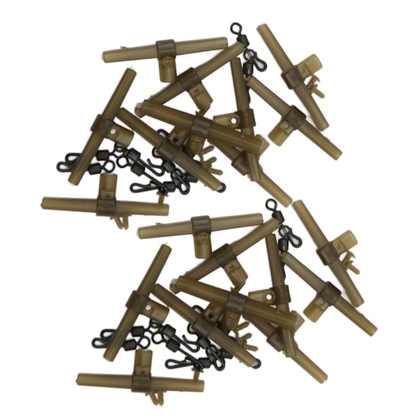 20 sett Anti-tangle armer Sidebøyer Kit Holdbare Swivels Karp Fisketilbehør Kit