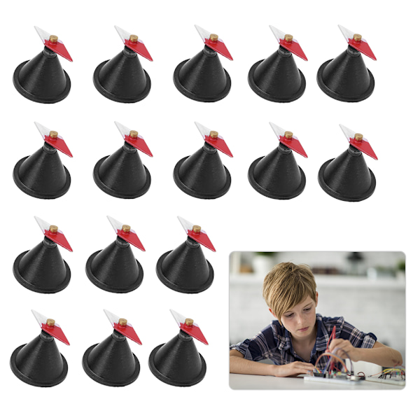 16 stk Rhombus liten magnetisk nål med stativ Fysisk eksperiment undervisningsinstrument