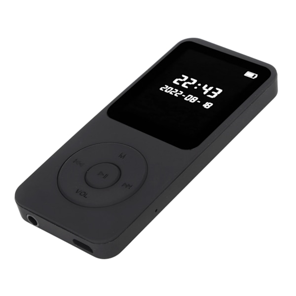 MP3 MP4-afspiller Bluetooth 5.0 Ultratynd Digital LCD 1,77 tommer skærm Indbygget HD-højttaler Bærbar HiFi-musikspiller uden hukommelseskort