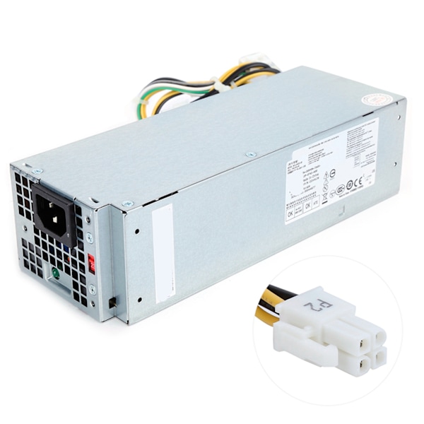 6Pin+4Pin Työpöydän Virtalähde 240W Sopii Dell Vostro 3667 3668 3669 3250 3268SFF L240ES‑00
