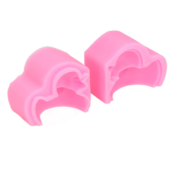 2 stk Fondantforme Rosa Andefigur Pålidelig Holdbar Dekorativ Fleksibel Blød Vaskbar Håndværkstilbehør til Kage