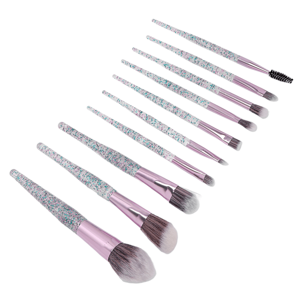 10 stk Bærbar Makeup Pensel Sæt Øjenskygge Concealer Blusher Pensel Kosmetisk Pensel Makeup Værktøj