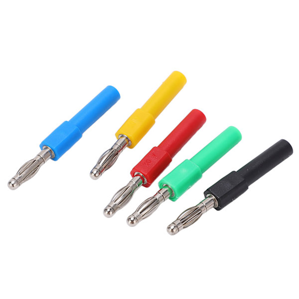 5 kpl/setti J.20012 Banaani-liitäntäsovitin 4 mm uros - 2 mm naaras multimetrille