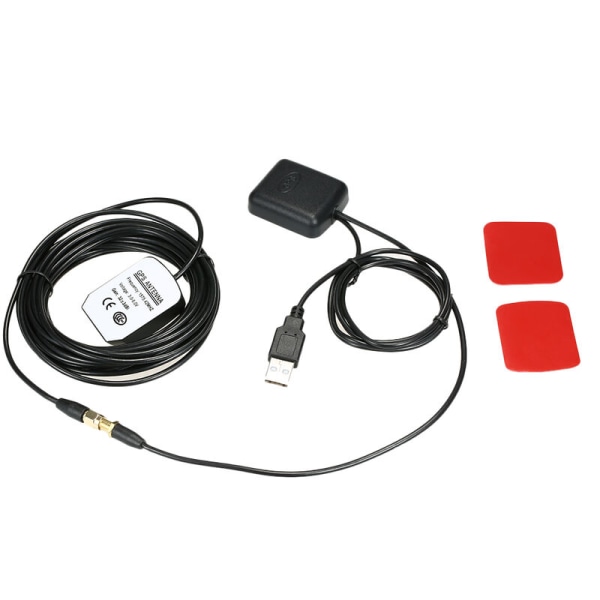 Bil GPS-signalförstärkare med GPS-mottagare + 30DB-sändare för telefonnavigator, modell: svart 25