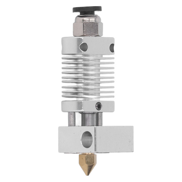 Extruder-hoved med 0,4 mm dysestudsforbindelse Hotend 3D-printer Tilbehør Sølv