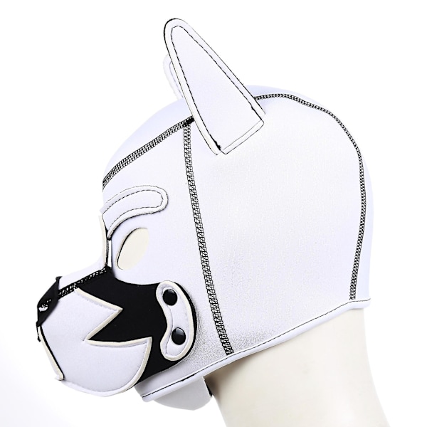 Hvalpe Cosplay Kostume Maske - Hvid Ansigtshætte