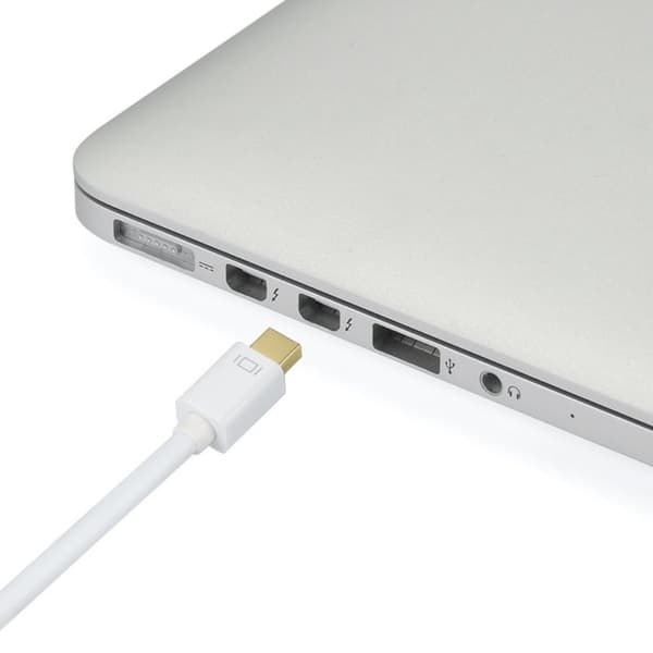 Mini DisplayPort–VGA-sovitinkaapeli DP–VGA-muunnoslinjatuki Mini DisplayPort v1.2