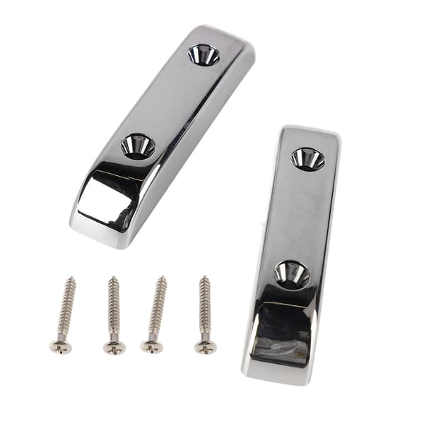 2 st Bas tumstöd Plast Anti-slip Lättvikt Jazzbasgitarr Tumfingerstöd GM04 Silver