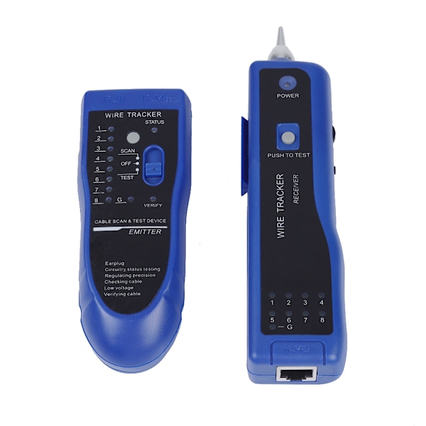Håndholdt Rapid LAN Network Kabel Tester Line Finder Wire Tracker Tool #1 (blå)