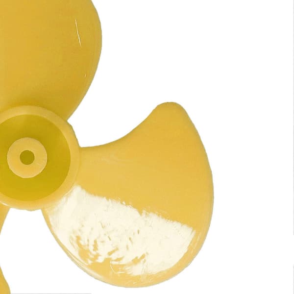 10 stk. 50 mm 3-bladede propeller ABS-roterende propeller, erstatning for DIY-bilmodeltilbehør, gul