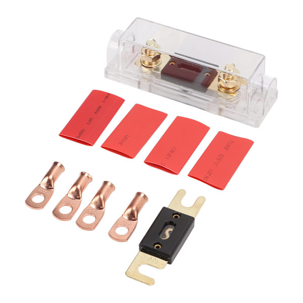 100/300A ANL sikringsholder sæt med kobberklemmer isolatorer 0/4/8 gauge til bilstereo forstærker