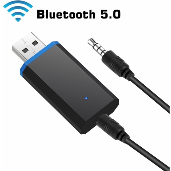 Bluetooth-sändare för TV, Trådlös Bluetooth 5.0 Ljudadapter Sändare 3,5 mm Trådlös Adapter för Hörlurar PC TV Laptop och mer，HANBING