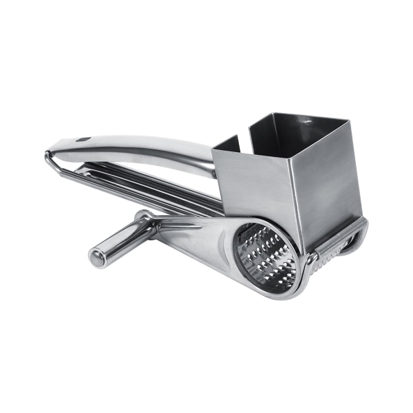 Multifunctional Kitchen Craft Rotary Stainless Steel Cheese Grater 1 Drums Slice Shred Tool